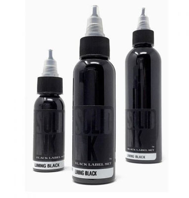 Alinhando o pigmento puro provisório 120ML 260ML da tinta da tatuagem da tinta contínua de corpo preto
