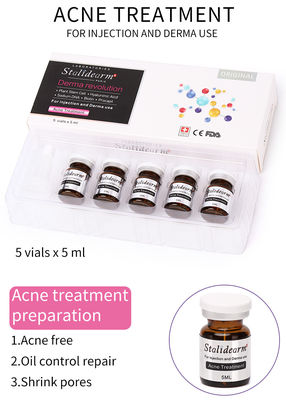 A injeção do soro da essência do tratamento da acne usa Theraphy que meso o bom soro seguro do efeito ajustou 5pcs/Set