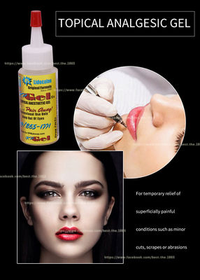 Gel anestésico para tatuagem 30 ml de maquiagem permanente Gel anestésico para tatuagem Gel lidocaína