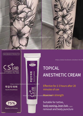 Laser Tattoo Removal Numbing Anesthetic Cream 10g CSLab 75%